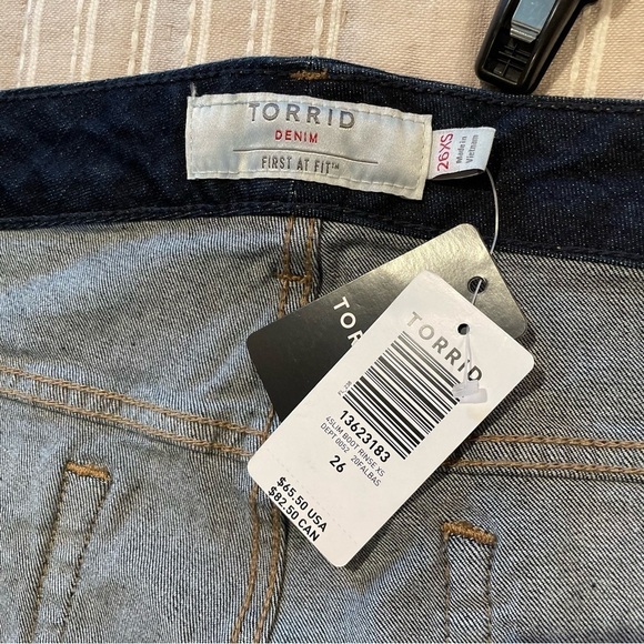 Torrid Slim Bootcut Stretch Dark Wash Jeans 26 Extra Short NWT - Picture 6 of 11